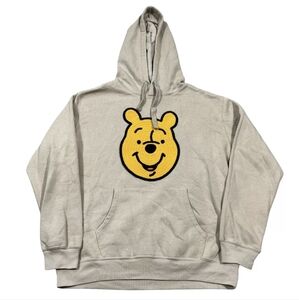 Disney Winnie The Pooh Women's Soft Long Sleeve Hoodie Embroidered Large